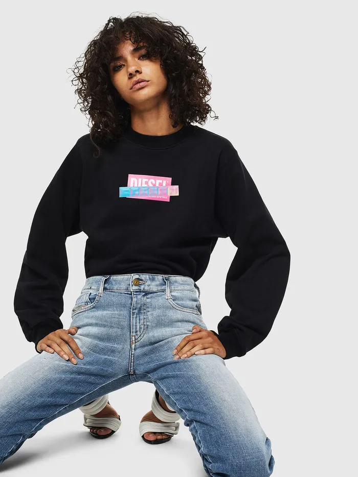 Diesel Sweaters Womens FANGS1 Black Online