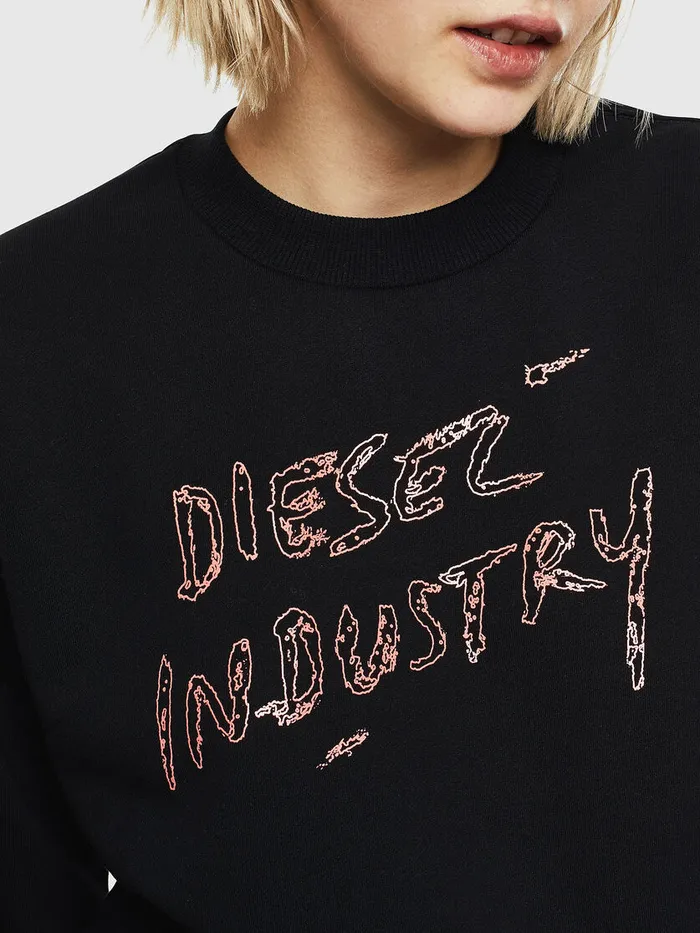 Diesel Sweaters Womens FANGS3 Black Online