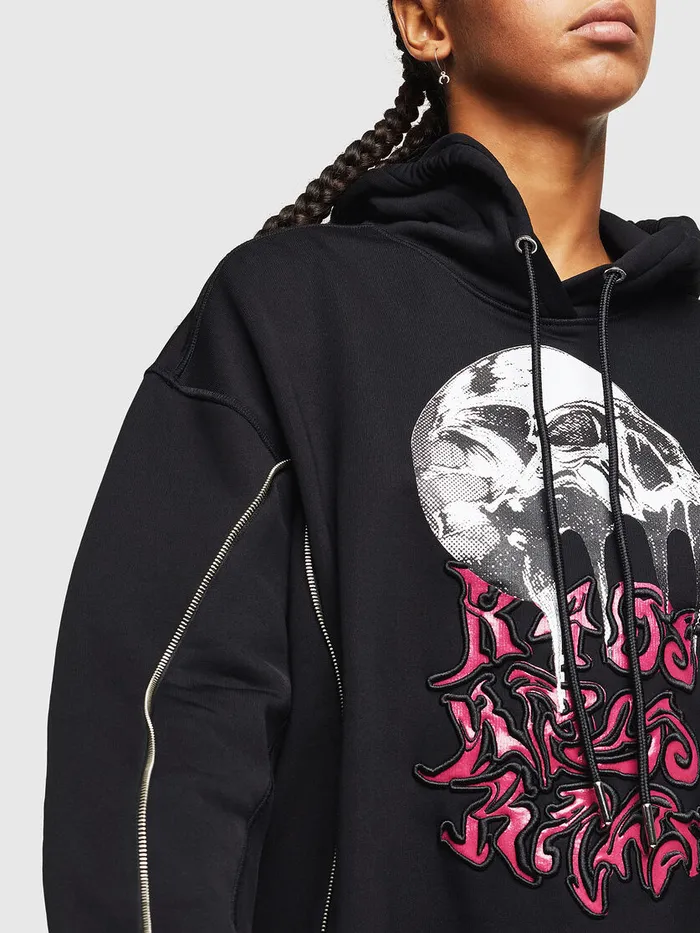 Diesel Sweaters Womens FLUDO Black Cheap On Sale