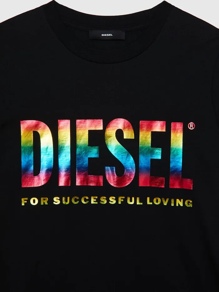 Diesel Tshirts and Tops Womens BFOWTSILYP Black On Sale