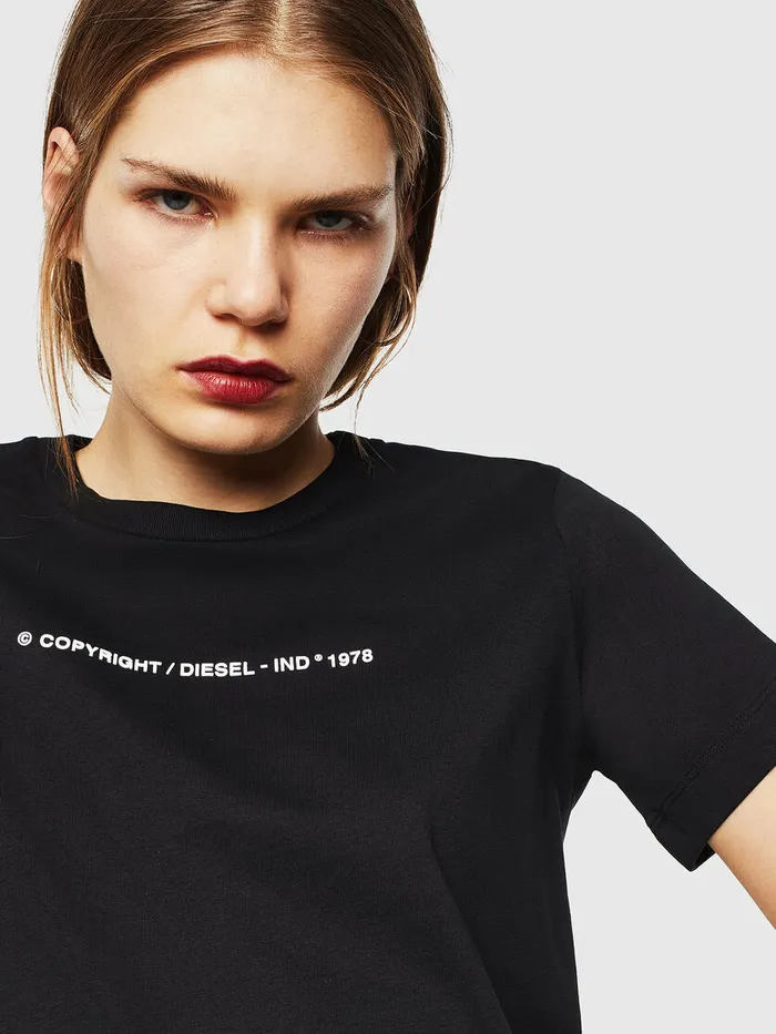 Diesel Tshirts and Tops Womens TSILYCOPY Black Popular