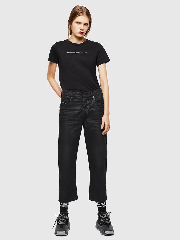 Diesel Tshirts and Tops Womens TSILYCOPY Black Popular