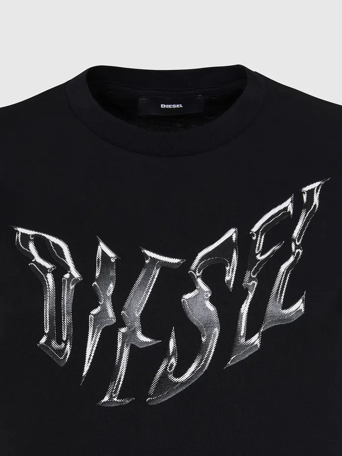 Diesel Tshirts and Tops Womens TSILYK2 Black Casaul