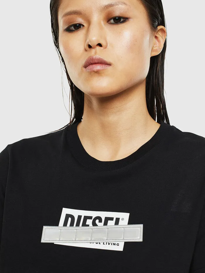 Diesel Tshirts and Tops Womens TSILYS2 Black Popular