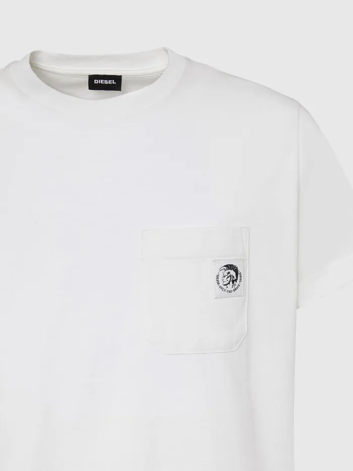 Diesel Tshirts and Tops Womens TWORKYMOHI White Gift for Friend