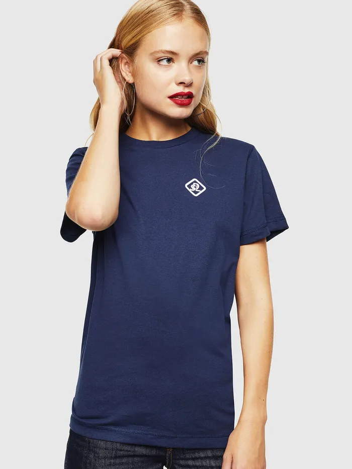 Diesel Tshirts Mens CCTDIEGOCOLA Dark Blue Cheap On Sale