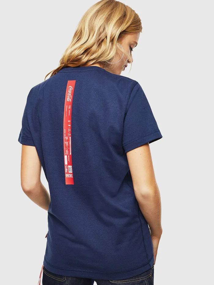 Diesel Tshirts Mens CCTDIEGOCOLA Dark Blue Cheap On Sale