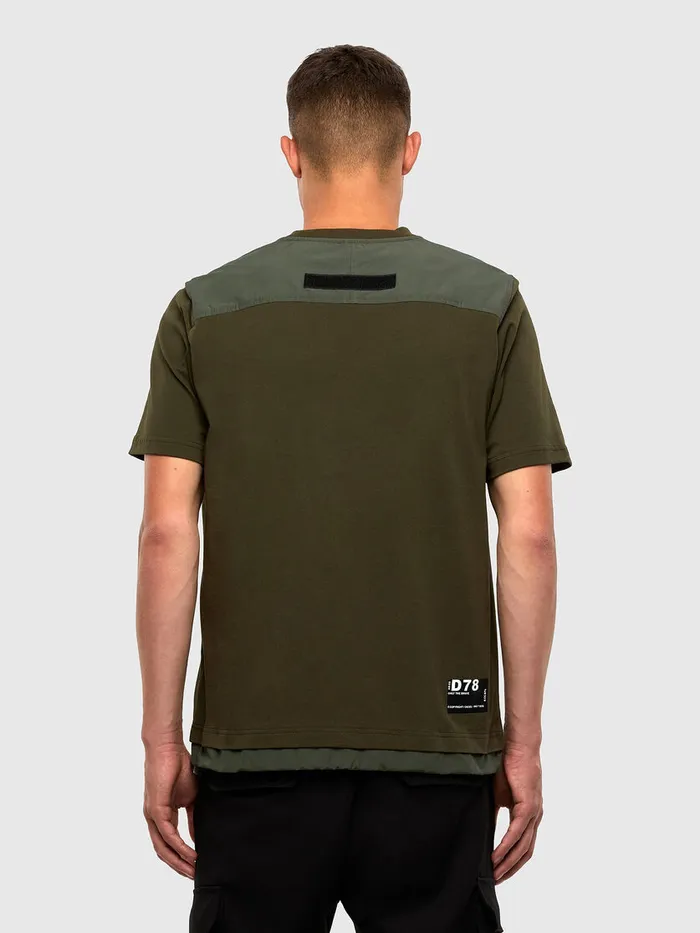 Diesel Tshirts Mens TARMI Olive Green On Sale