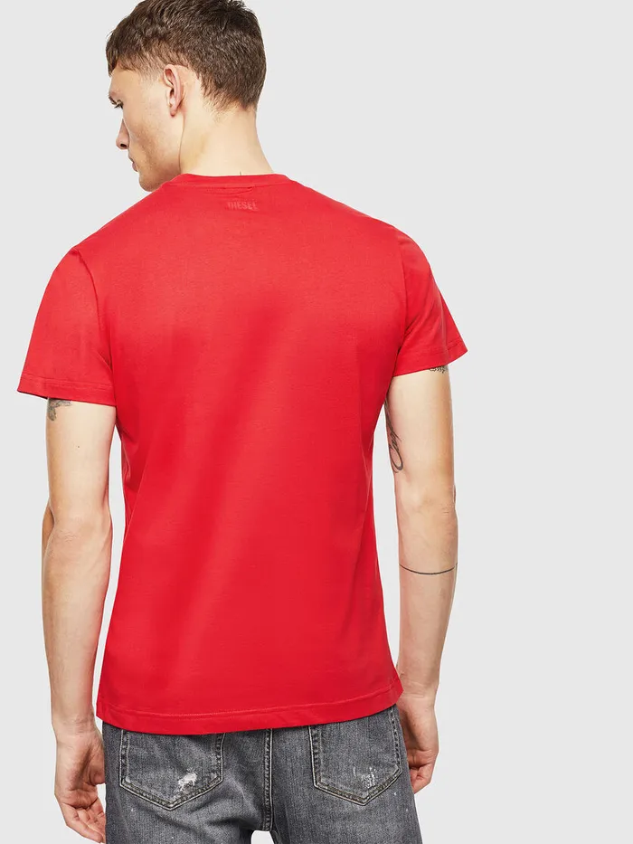 Diesel Tshirts Mens TDIEGOJ1 Red Cheap On Sale