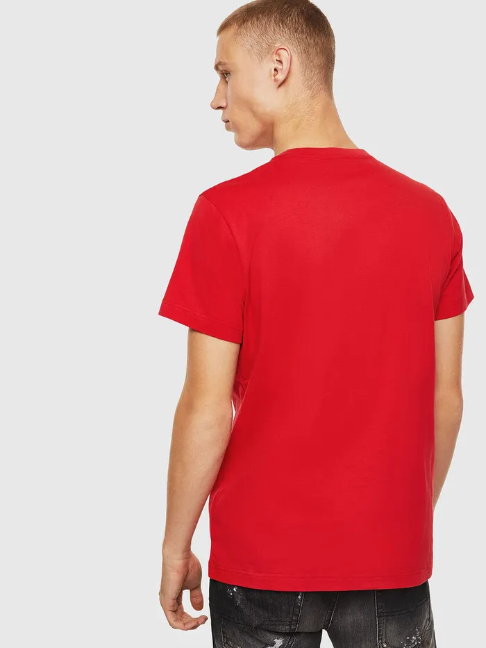 Diesel Tshirts Mens TDIEGOJ12 Red For Sale