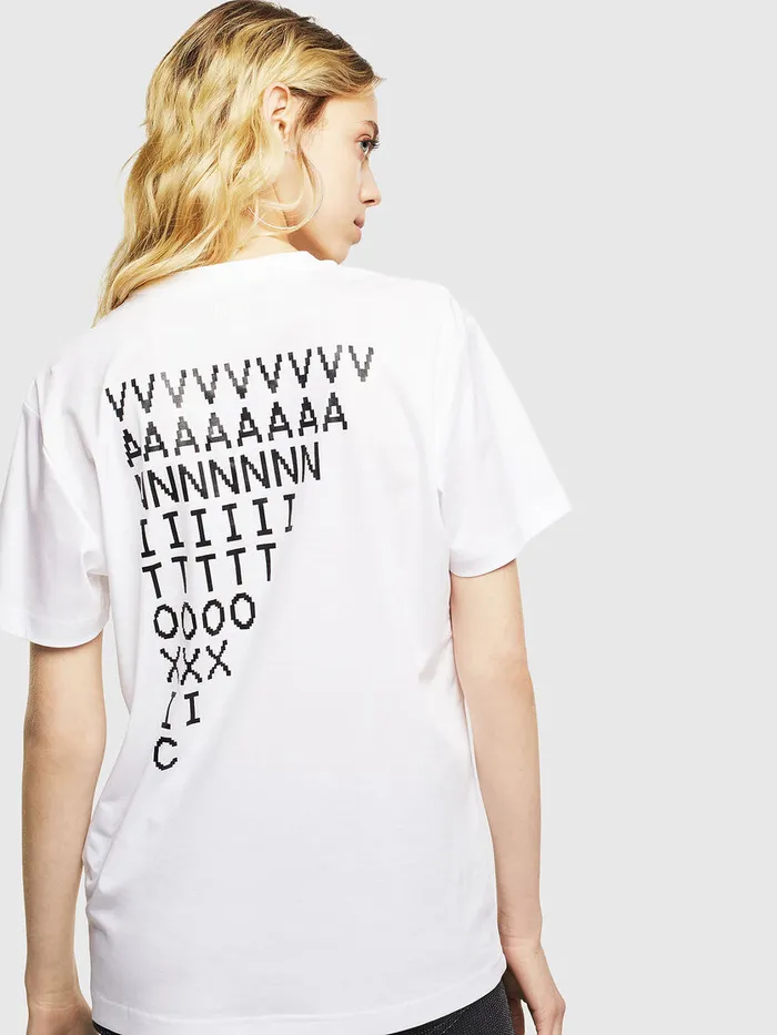 Diesel Tshirts Mens TDIEGOJ13 White Cheap On Sale