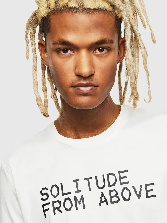 Diesel Tshirts Mens TDIEGOJ13 White Cheap On Sale