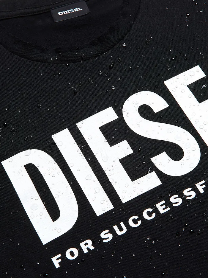 Diesel Tshirts Mens TDIEGOLOGO Black Near Me