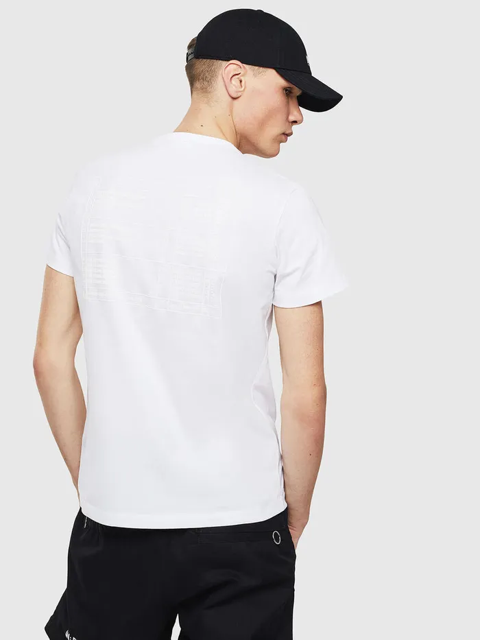 Diesel Tshirts Mens TDIEGOS5 White Gift for Friend
