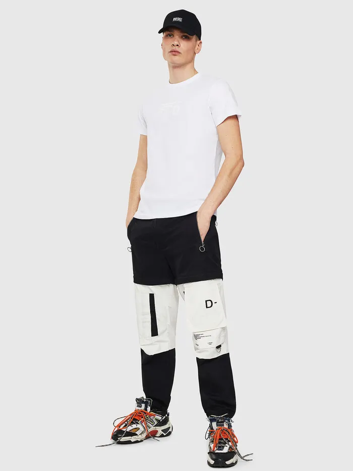 Diesel Tshirts Mens TDIEGOS5 White Gift for Friend