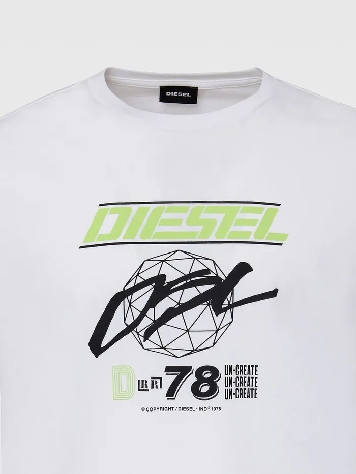 Diesel Tshirts Mens TDIEGOSK34 White Online