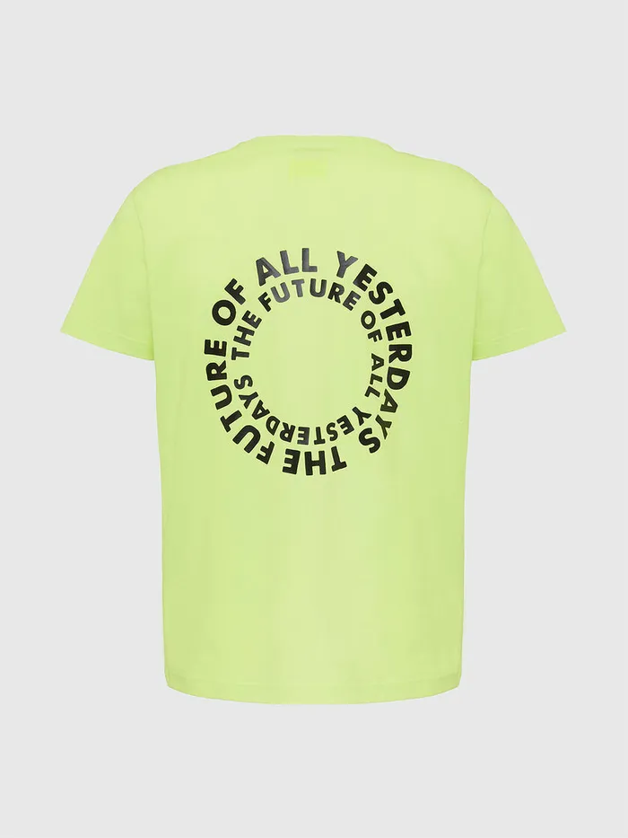 Diesel Tshirts Mens TDIEGOSX46 Green Fluo Casaul