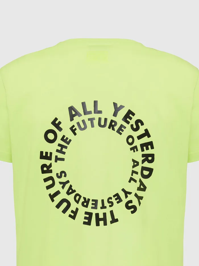 Diesel Tshirts Mens TDIEGOSX46 Green Fluo Casaul