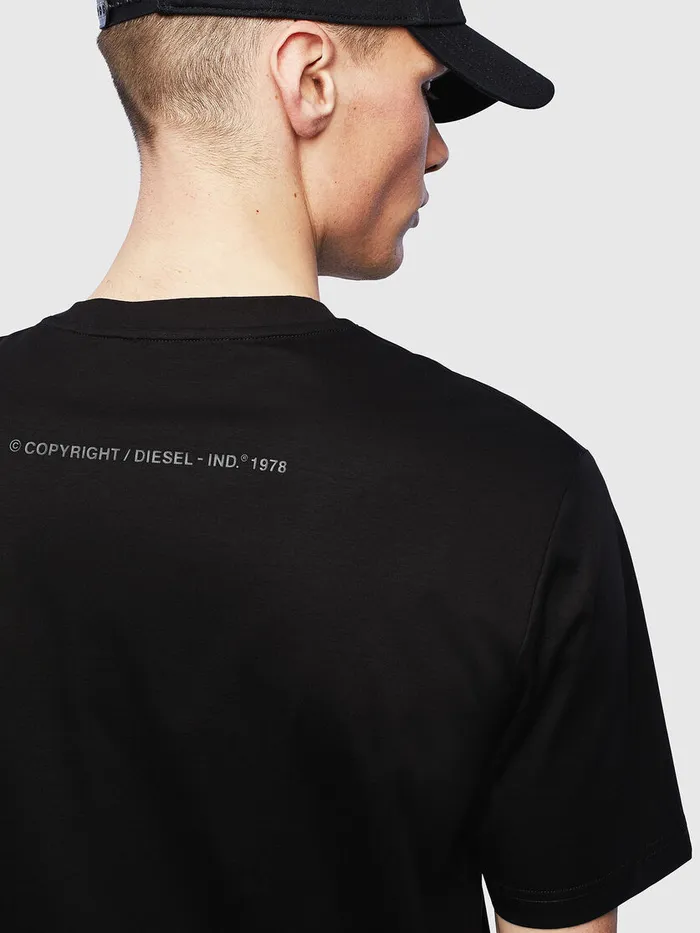 Diesel Tshirts Mens TGLASSY Black Gift 4 You