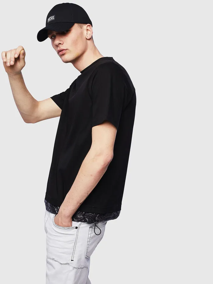 Diesel Tshirts Mens TGLASSY Black Gift 4 You