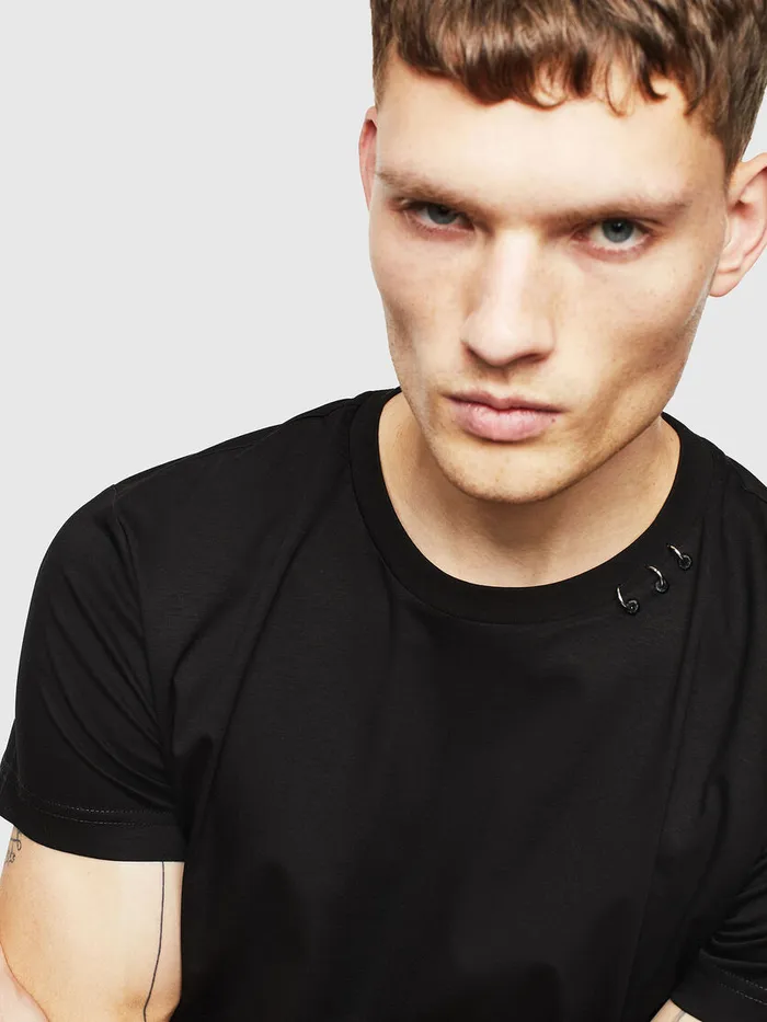 Diesel Tshirts Mens TGROSSI Black Popular