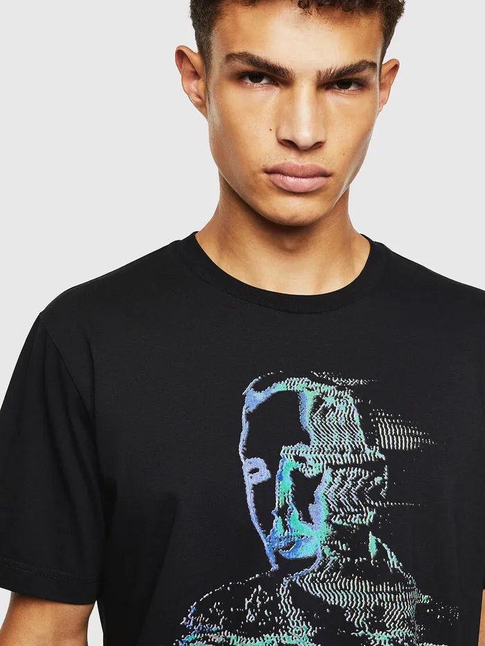 Diesel Tshirts Mens TJUSTJ12 Black Gift for Friend
