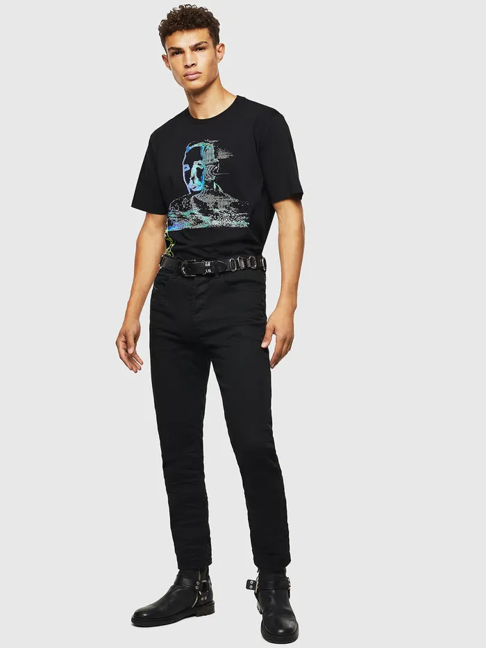 Diesel Tshirts Mens TJUSTJ12 Black Gift for Friend