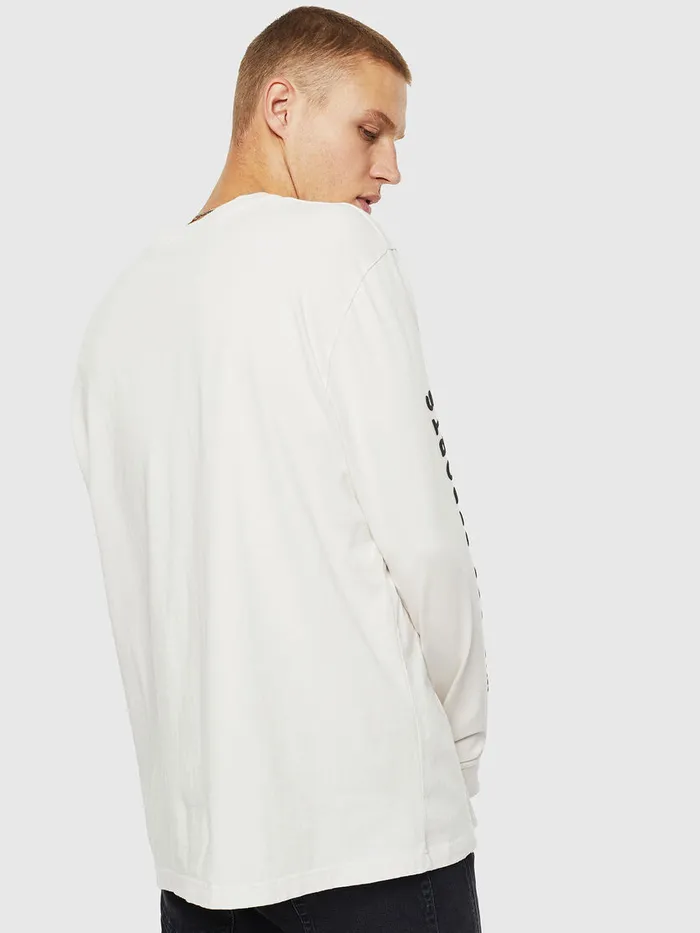 Diesel Tshirts Mens TJUSTLSJ3 White Near Me