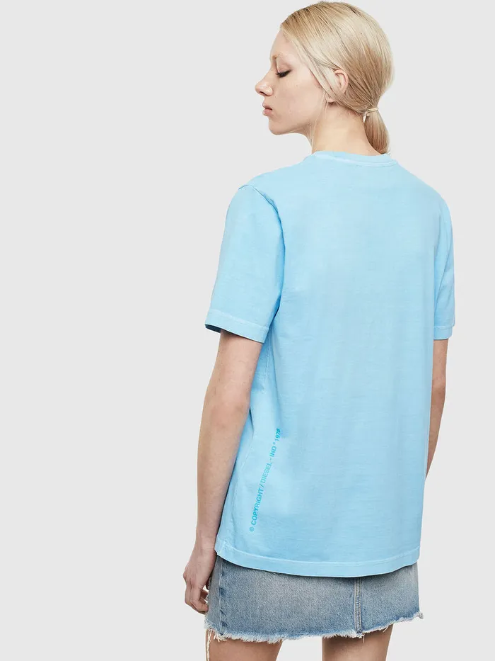 Diesel Tshirts Mens TJUSTNEONS1 Azure Popular