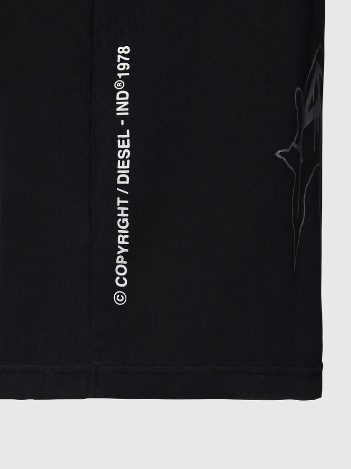Diesel Tshirts Mens TJUSTX67 Black Gift 4 You