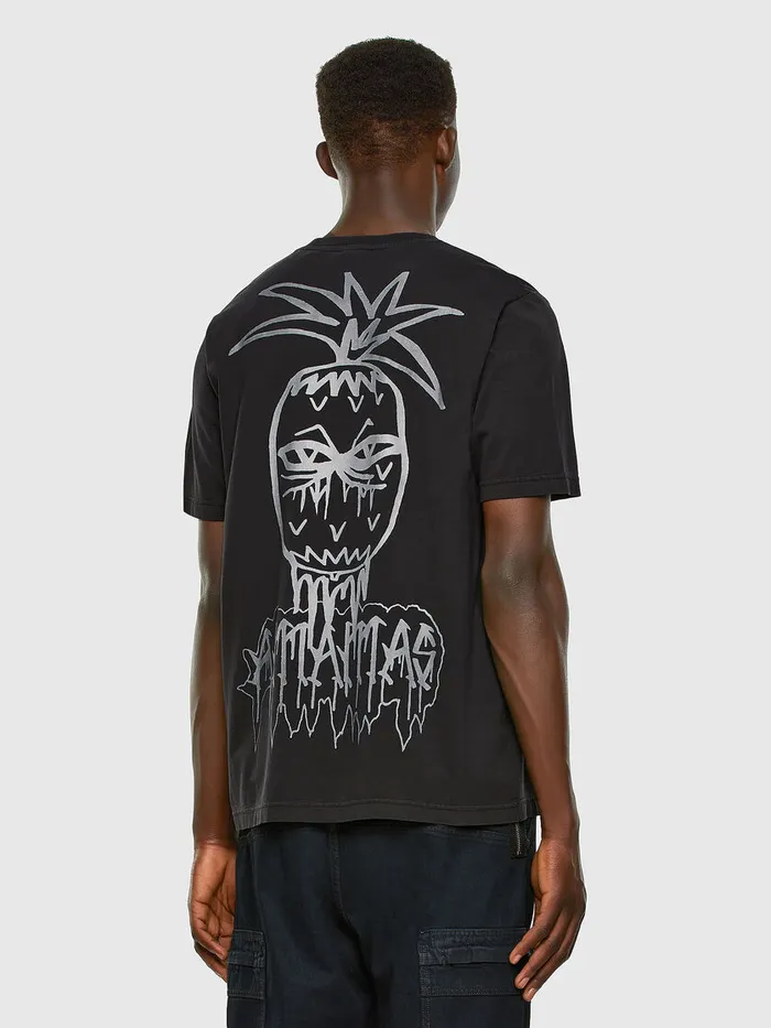 Diesel Tshirts Mens TJUSTX67 Black Gift 4 You