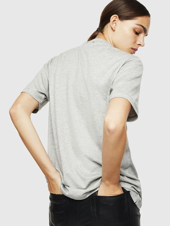 Diesel Tshirts Mens TJUSTY Grey Gift for Friend
