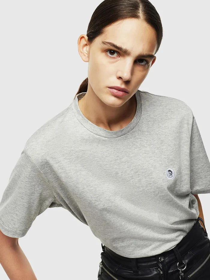 Diesel Tshirts Mens TJUSTY Grey Gift for Friend