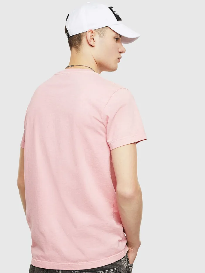 Diesel Tshirts Mens TWORKYMOHIS1 Pink Online