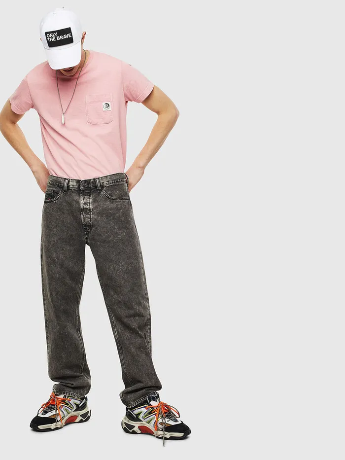 Diesel Tshirts Mens TWORKYMOHIS1 Pink Online