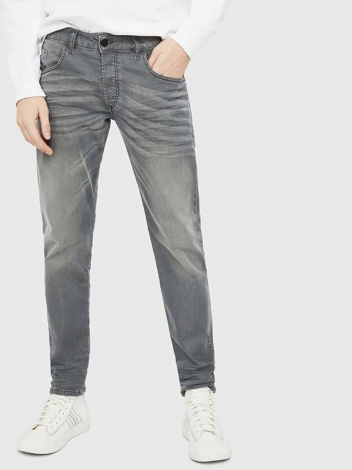 Diesel Tapered Mens DBazer 0699P Grey Jeans Casaul