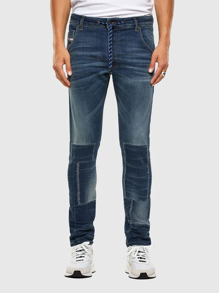 Diesel Tapered Mens Krooley JoggJeans 069NK Medium blue Gift Ideas