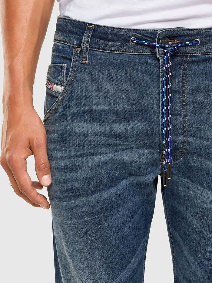 Diesel Tapered Mens Krooley JoggJeans 069NK Medium blue Gift Ideas