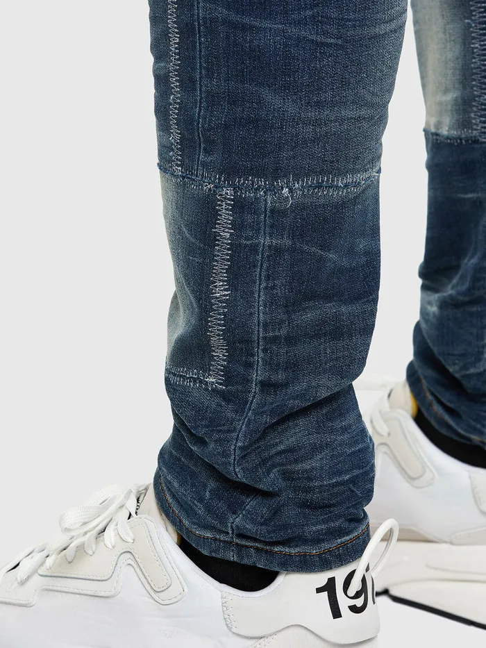 Diesel Tapered Mens Krooley JoggJeans 069NK Medium blue Gift Ideas