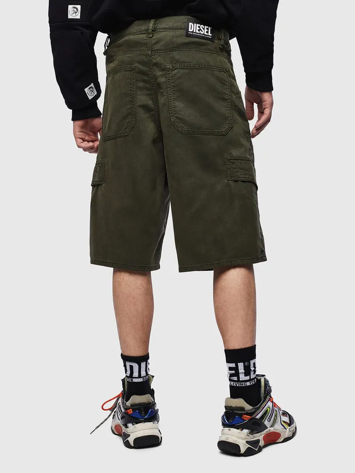 Diesel Trousers and Shorts Mens DKRETTSHORT JOGGJEANS Military Green On Sale