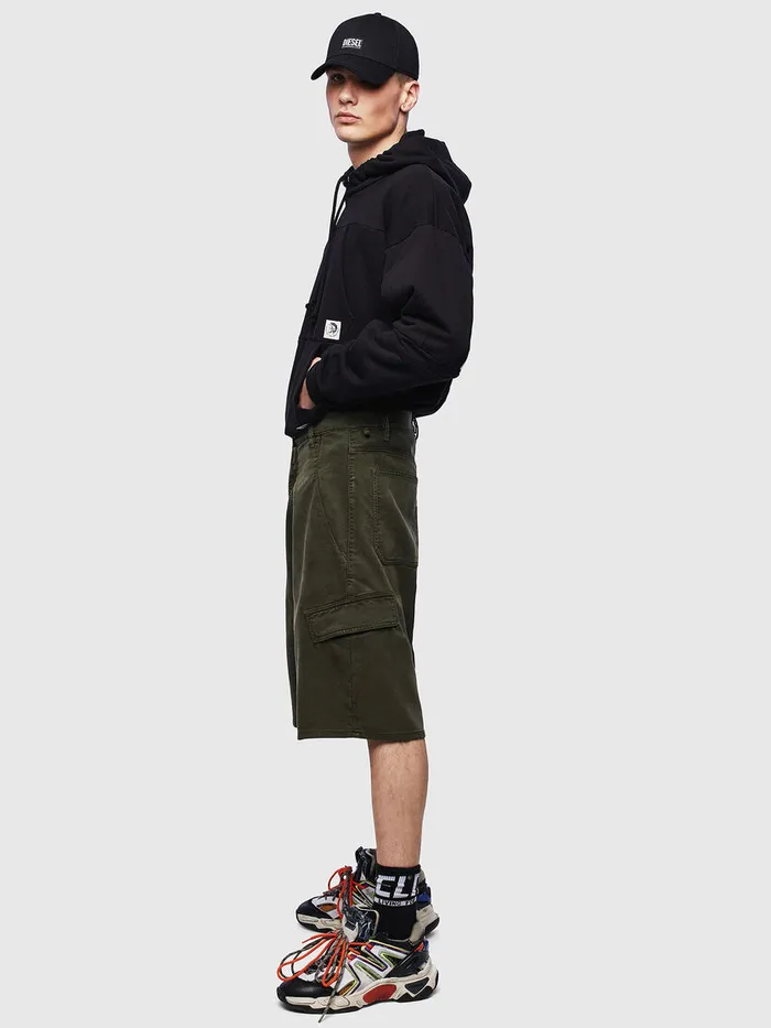 Diesel Trousers and Shorts Mens DKRETTSHORT JOGGJEANS Military Green On Sale