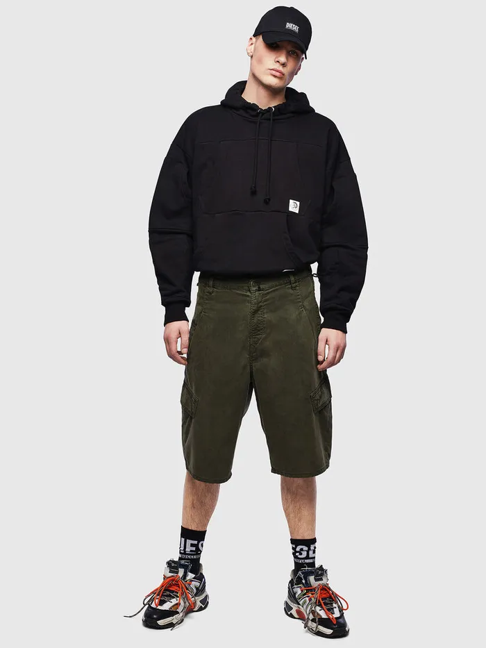Diesel Trousers and Shorts Mens DKRETTSHORT JOGGJEANS Military Green On Sale