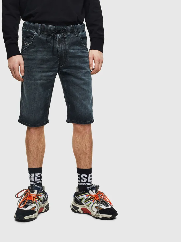 Diesel Trousers and Shorts Mens DKROOSHORT JOGGJEANS Dark Blue Online