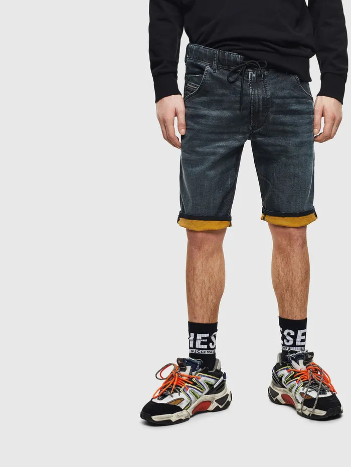 Diesel Trousers and Shorts Mens DKROOSHORT JOGGJEANS Dark Blue Online