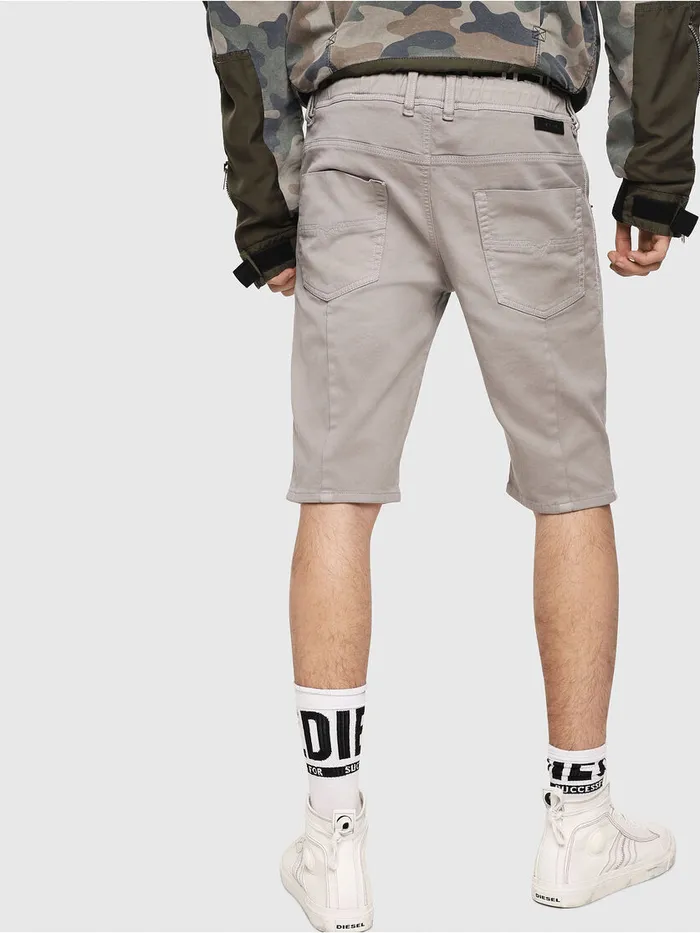 Diesel Trousers and Shorts Mens DKROOSHORT JOGGJEANS Grey On Sale