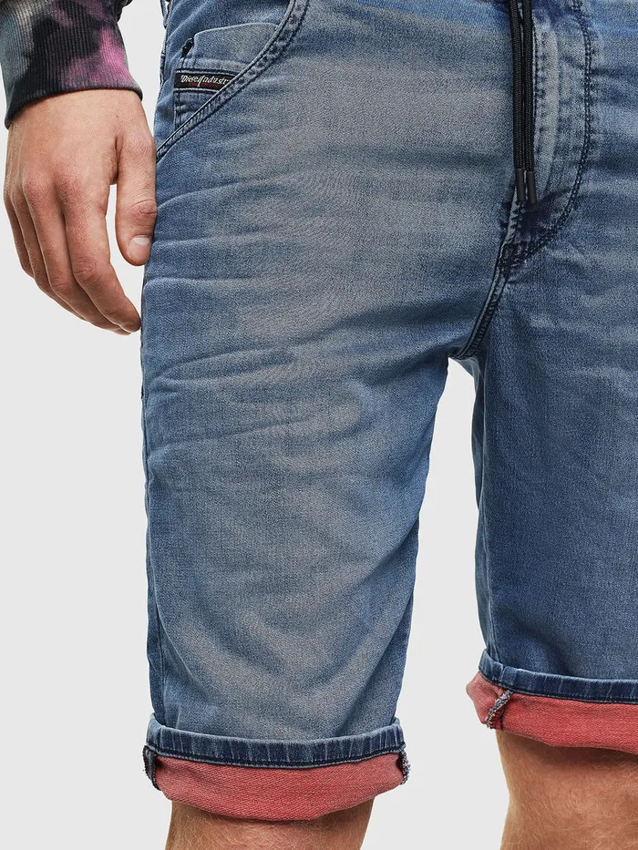 Diesel Trousers and Shorts Mens DKROOSHORT JOGGJEANS Medium blue Near Me