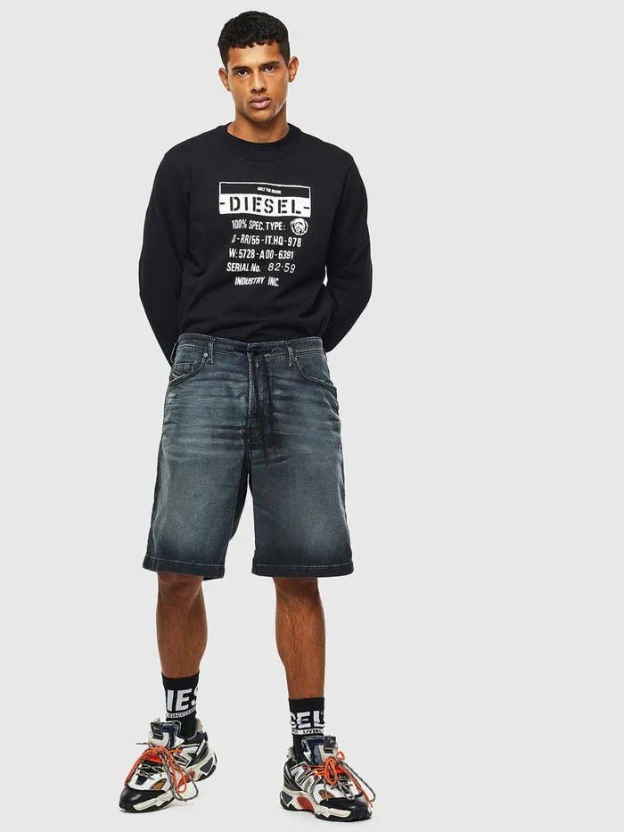 Diesel Trousers and Shorts Mens DWILLOH CB JOGGJEANS Dark Blue Gift for Friend