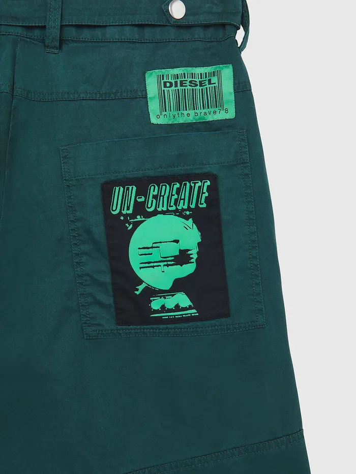 Diesel Trousers and Shorts Mens PDUGASHO Dark Green For Sale