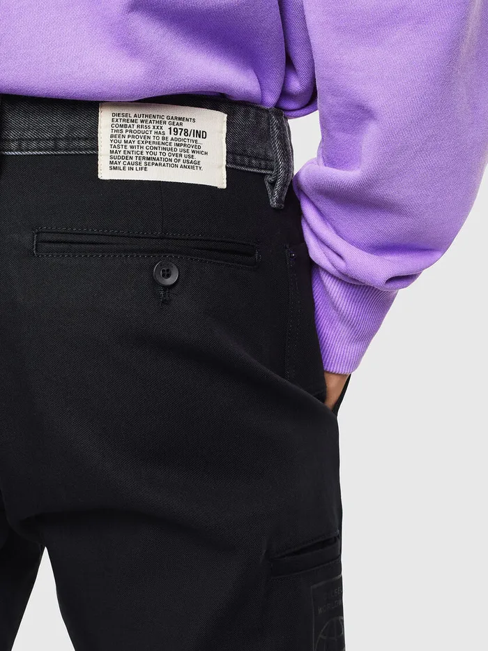 Diesel Trousers and Shorts Mens PKAPP Black For Sale