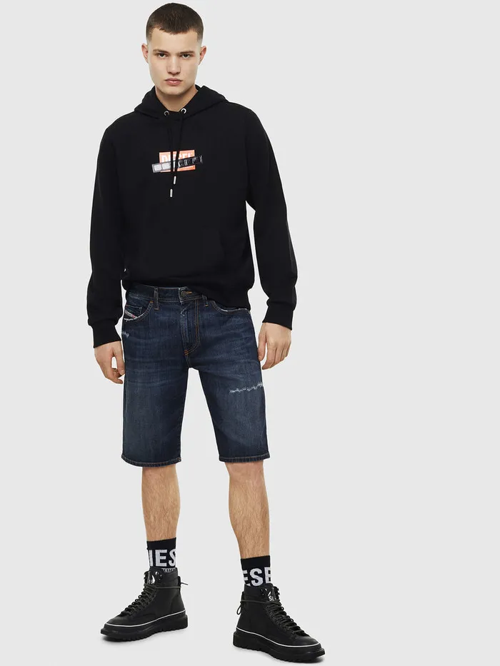 Diesel Trousers and Shorts Mens THOSHORT Dark Blue Gift for Friend